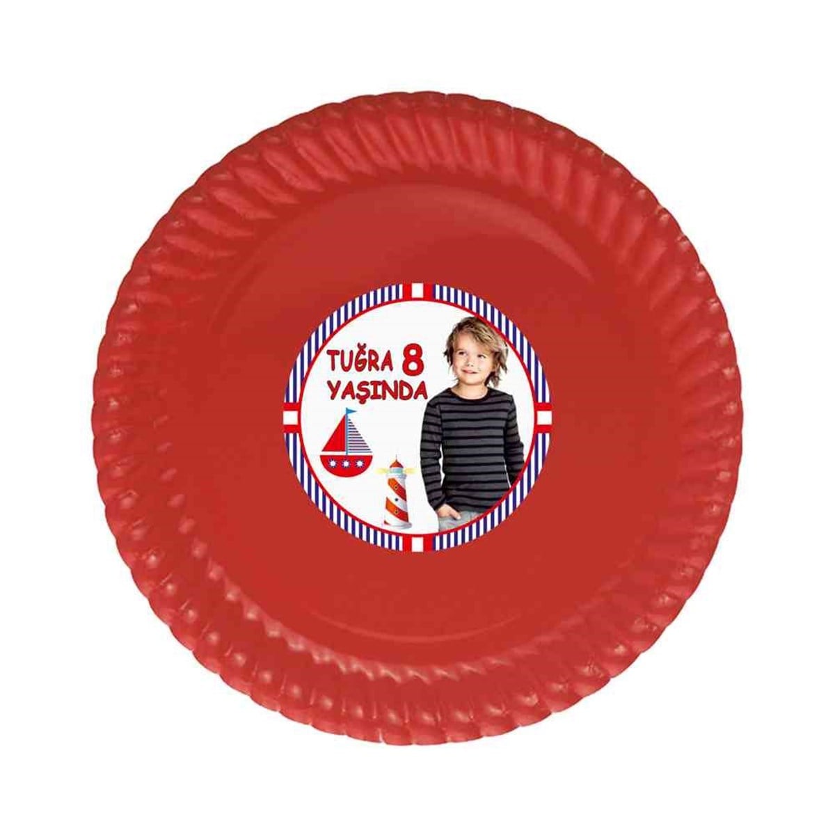 Erkek Çocuğu Etiketli Tabak  