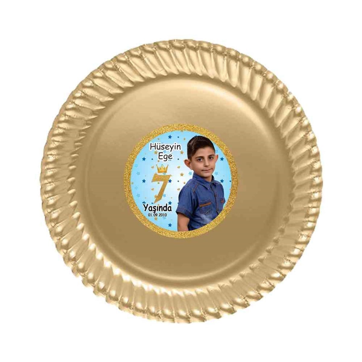 Erkek Çocuğu Etiketli Tabak 