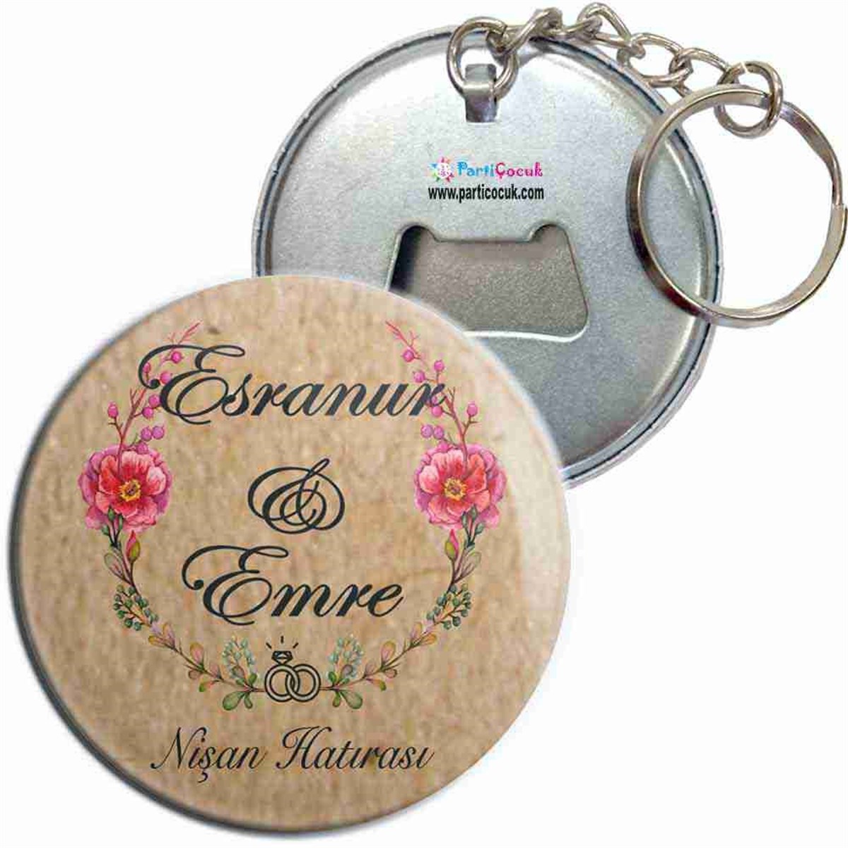 Eskitme Desen Nişan Anahtarlık Açacak 