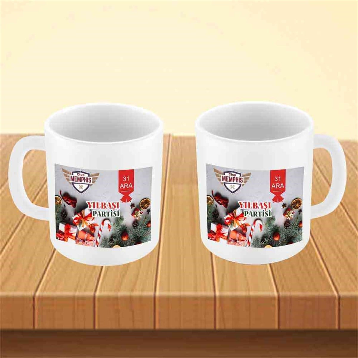 Esprili Yılbaşı Kupa Bardak 