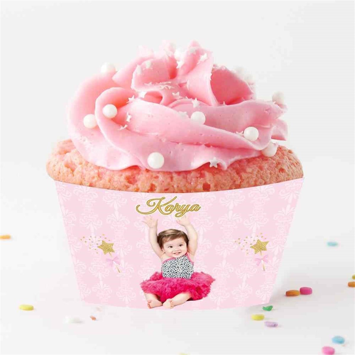 Gold Sihirli Deynek Cupcake Sargısı  