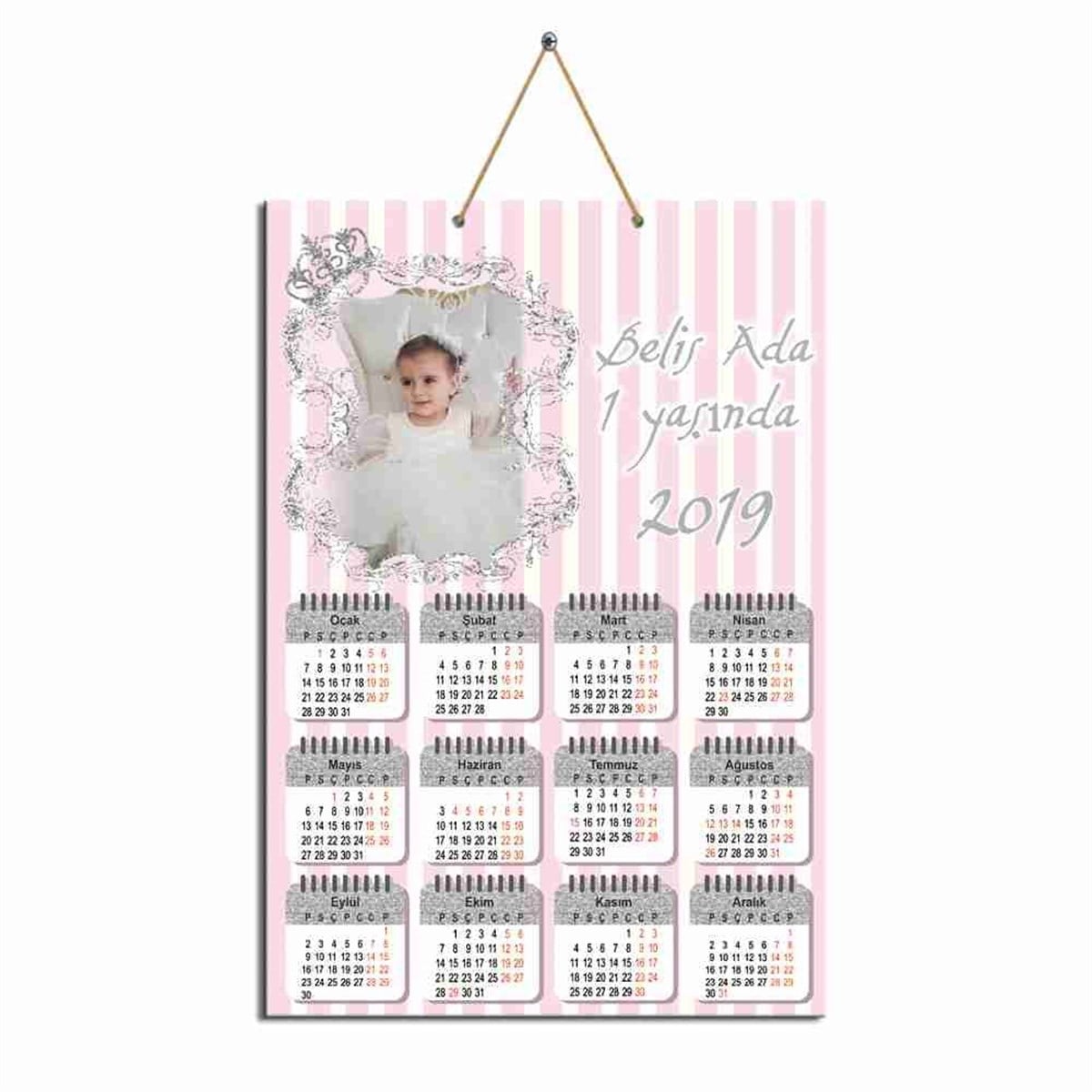 Gümüş Taç Karton Takvim 