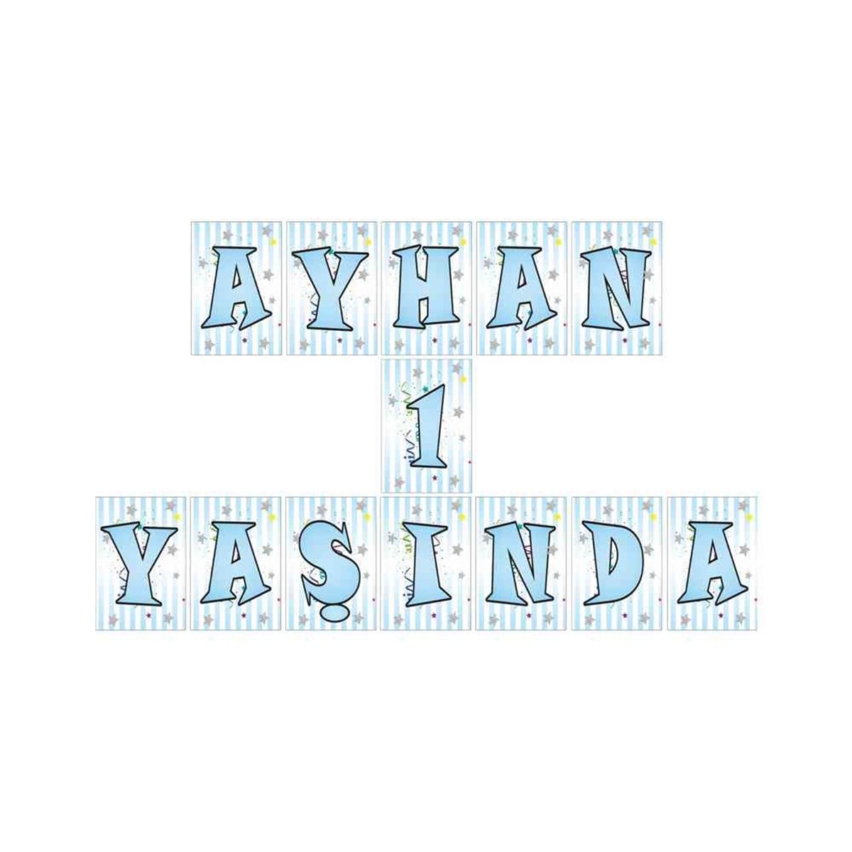 Gümüş Taçlı Konsept Harf Banner 