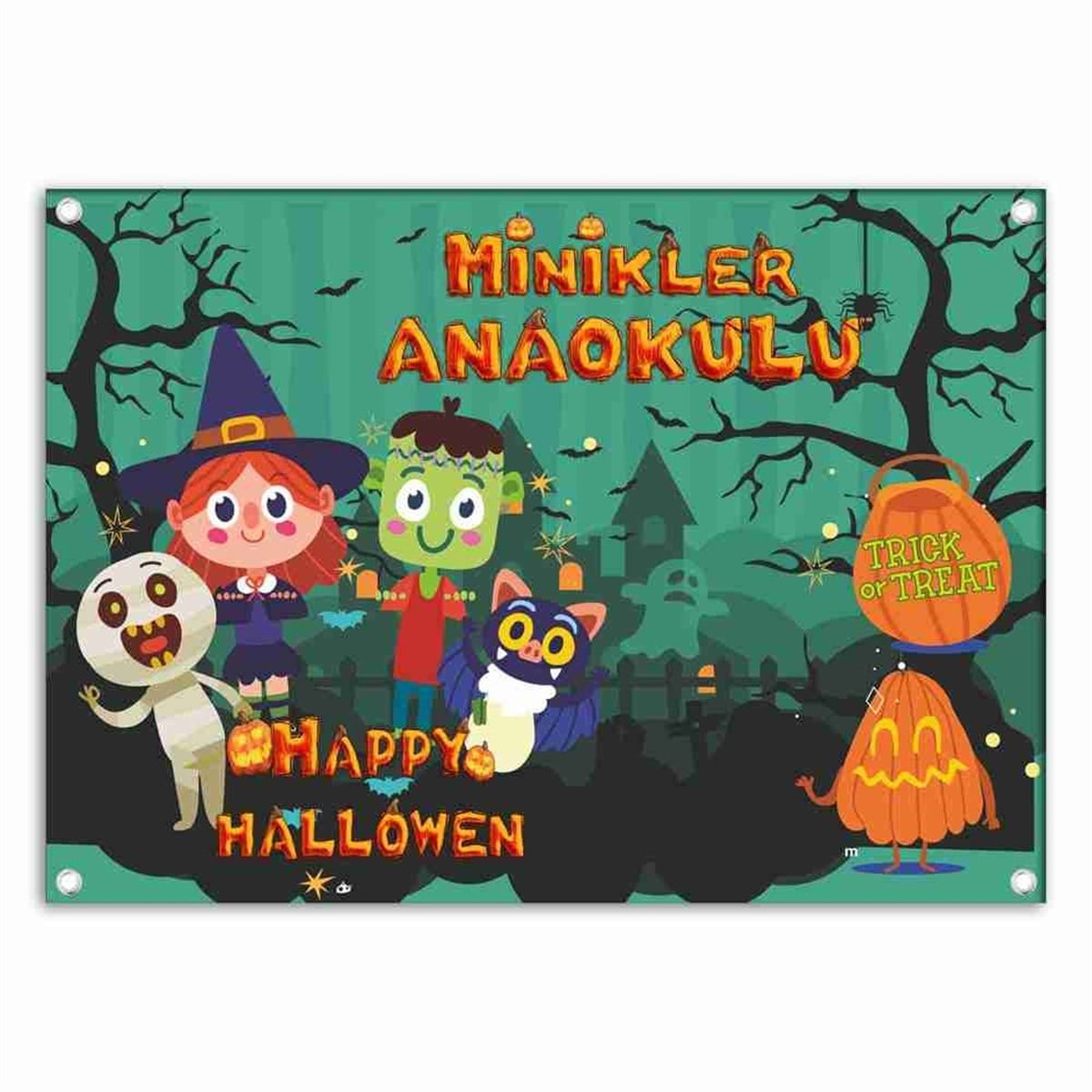 Halloween Anaokulu Süs Afiş 