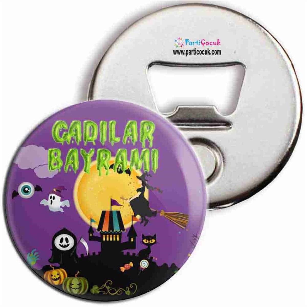 Halloween Partisi Kişiye Özel Açacaklı Magnet  