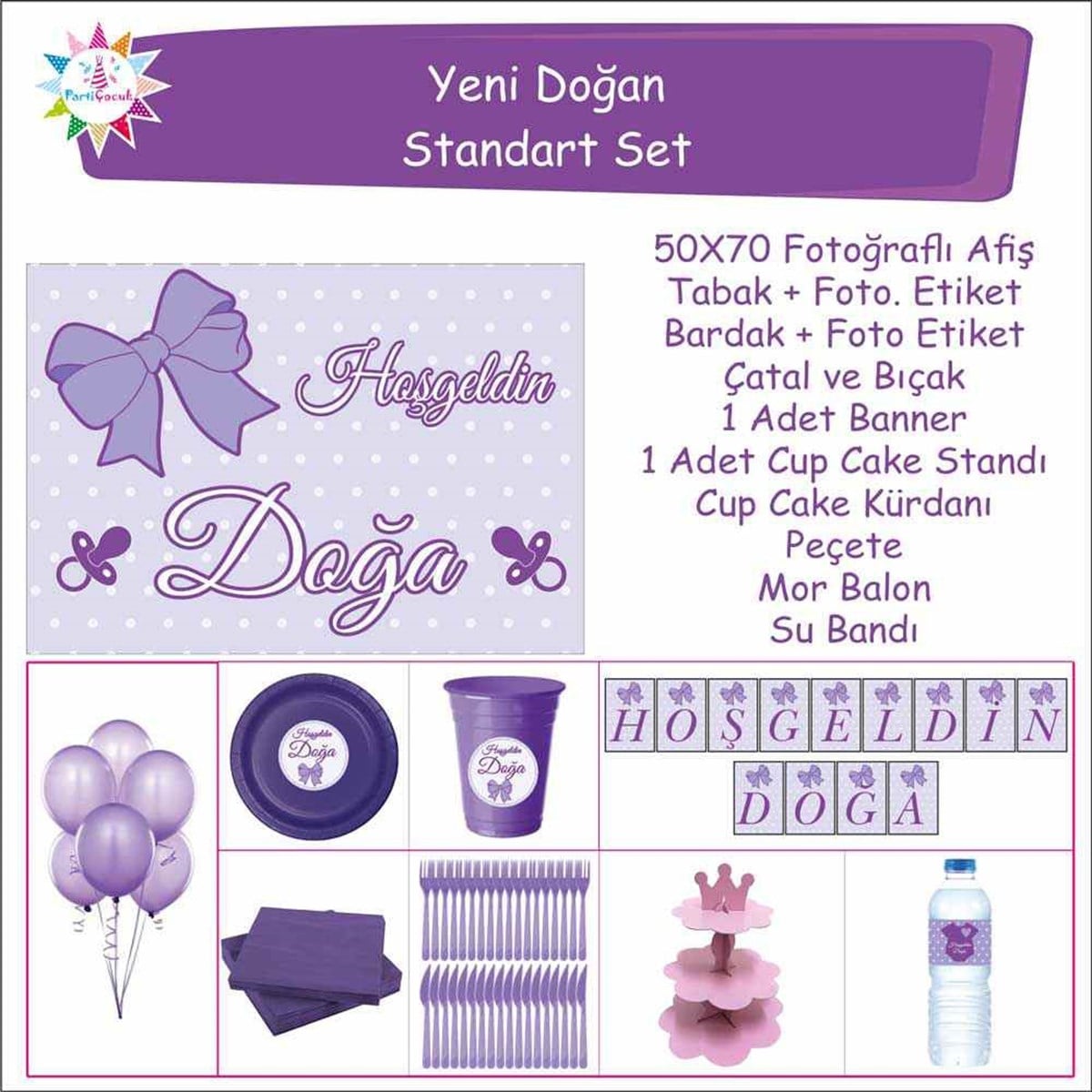 Hastane Odası Süsleri Kız Çocuğu Standart Set   
