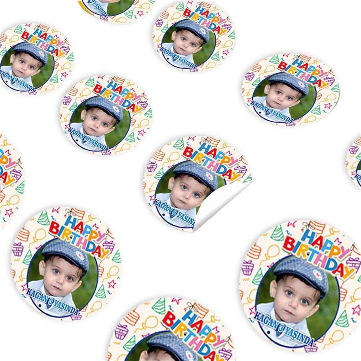 Hediye Paketi Konsept Sticker 30 Adet  