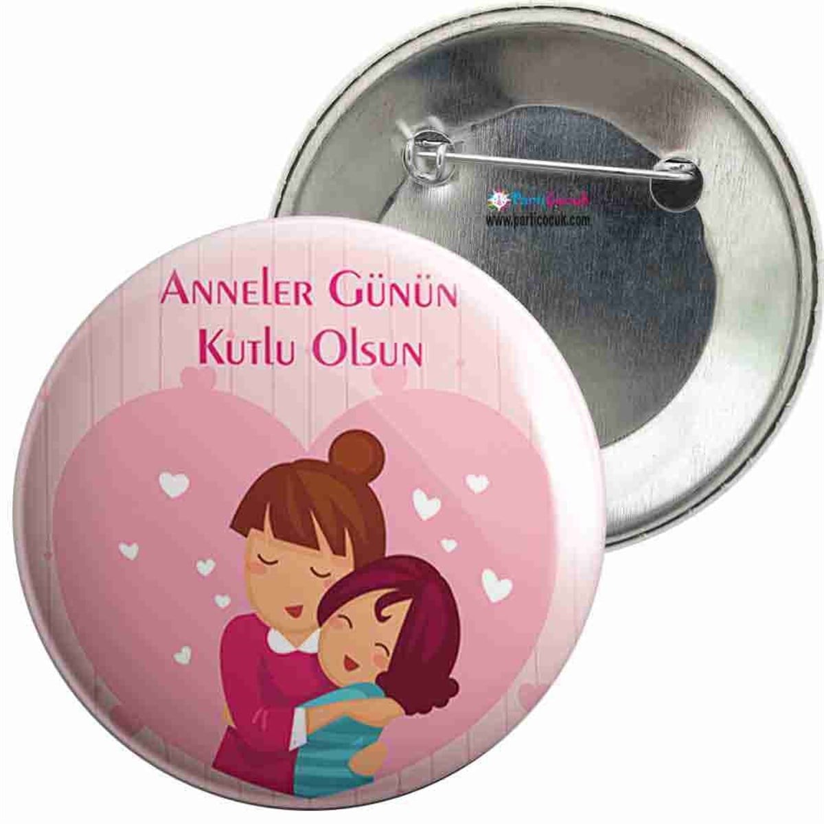 İğneli Metal Rozet Anneler Günü  15 Parti Çocuk   