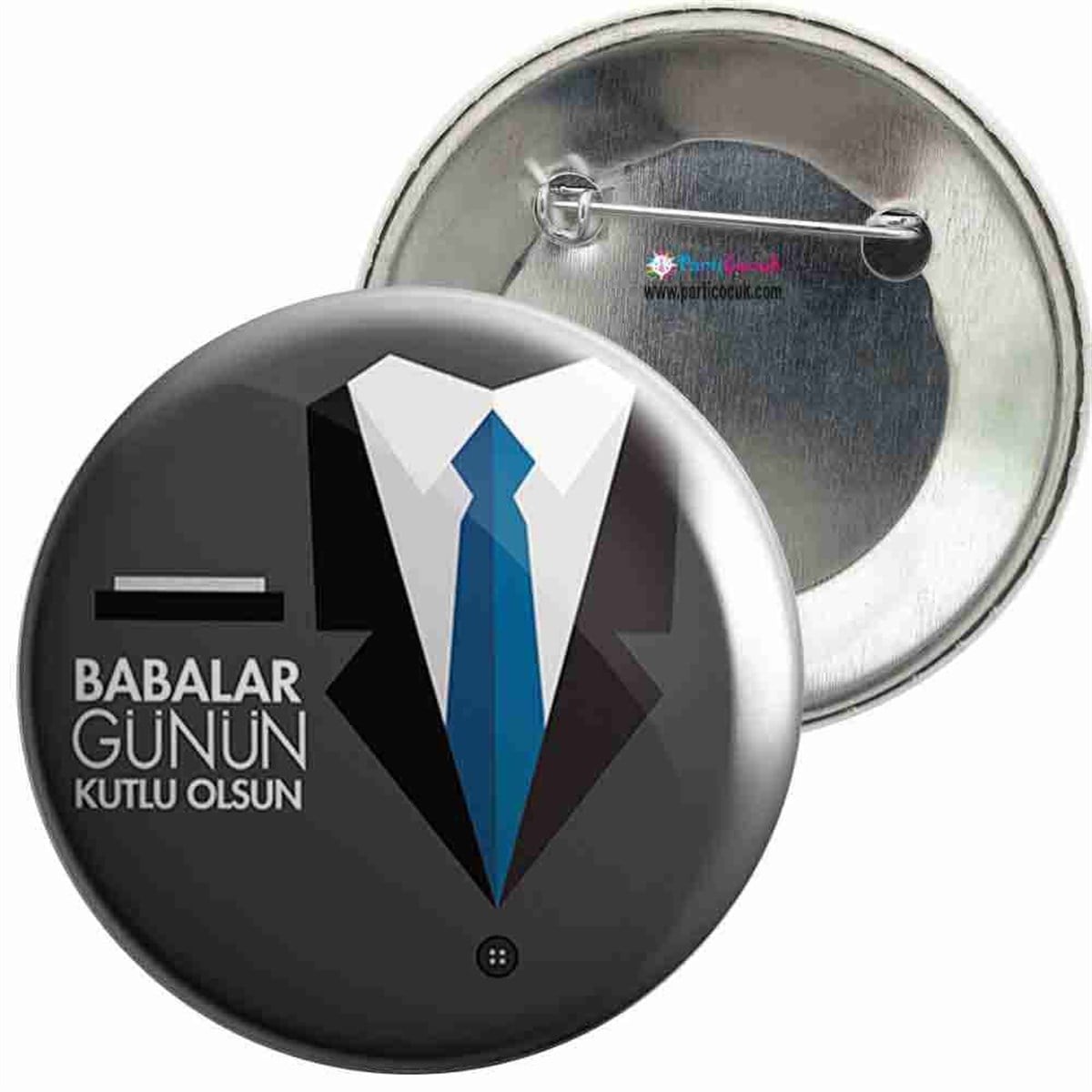 İğneli Metal Rozet Babalar Günü 15 Parti Çocuk   