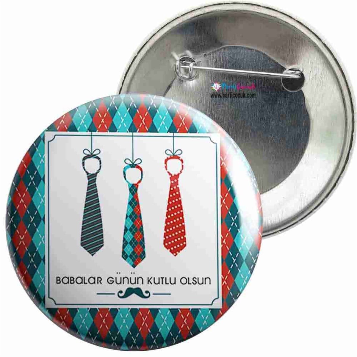 İğneli Metal Rozet Babalar Günü 19 Parti Çocuk   