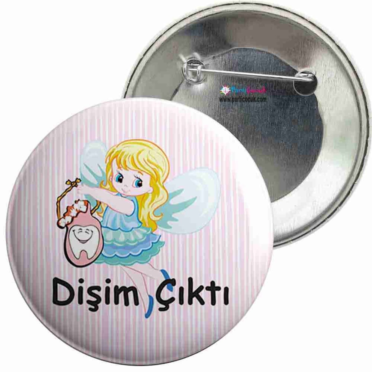 İğneli Metal Rozet Diş Buğdayı 15 Parti Çocuk  
