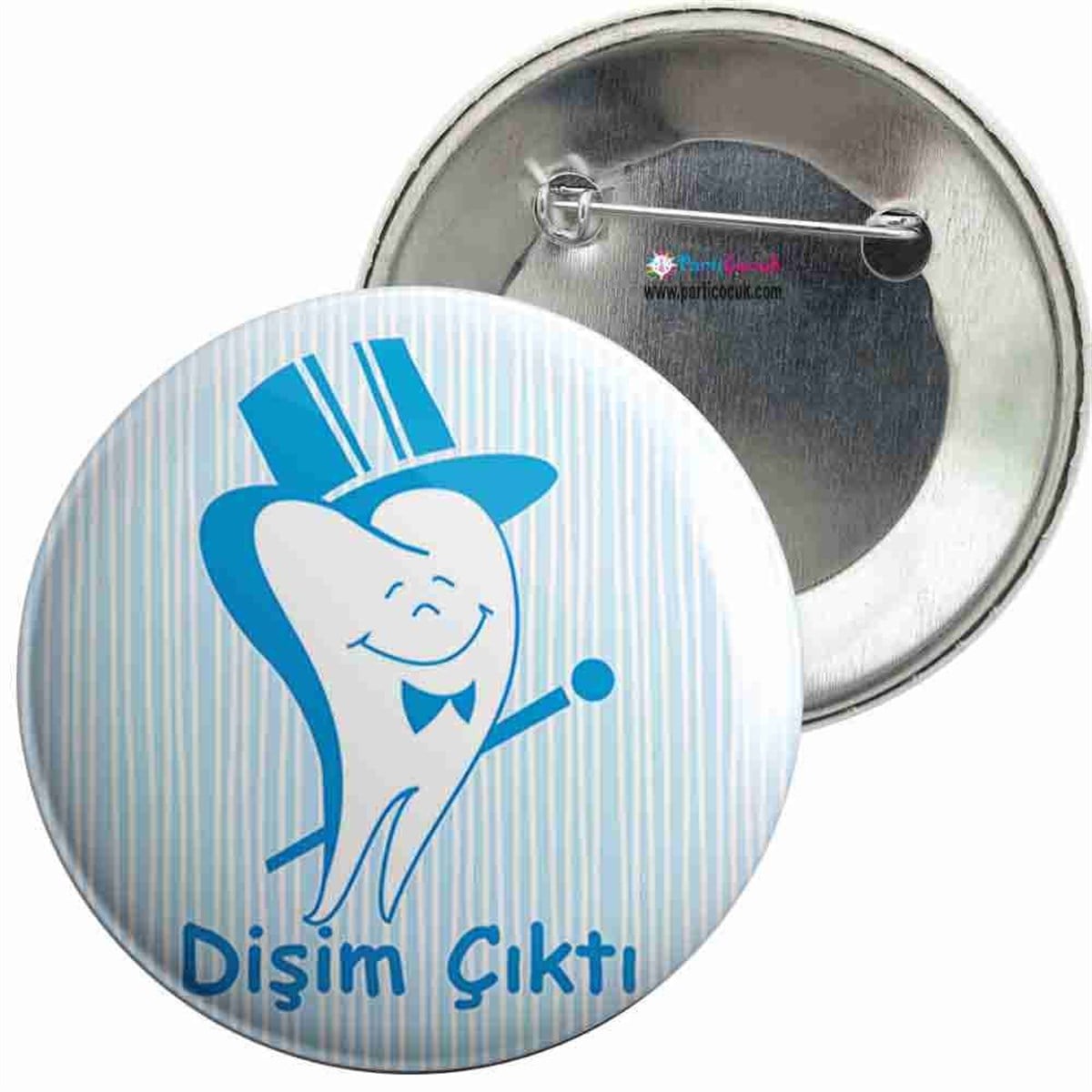 İğneli Metal Rozet Diş Buğdayı 16 Parti Çocuk  