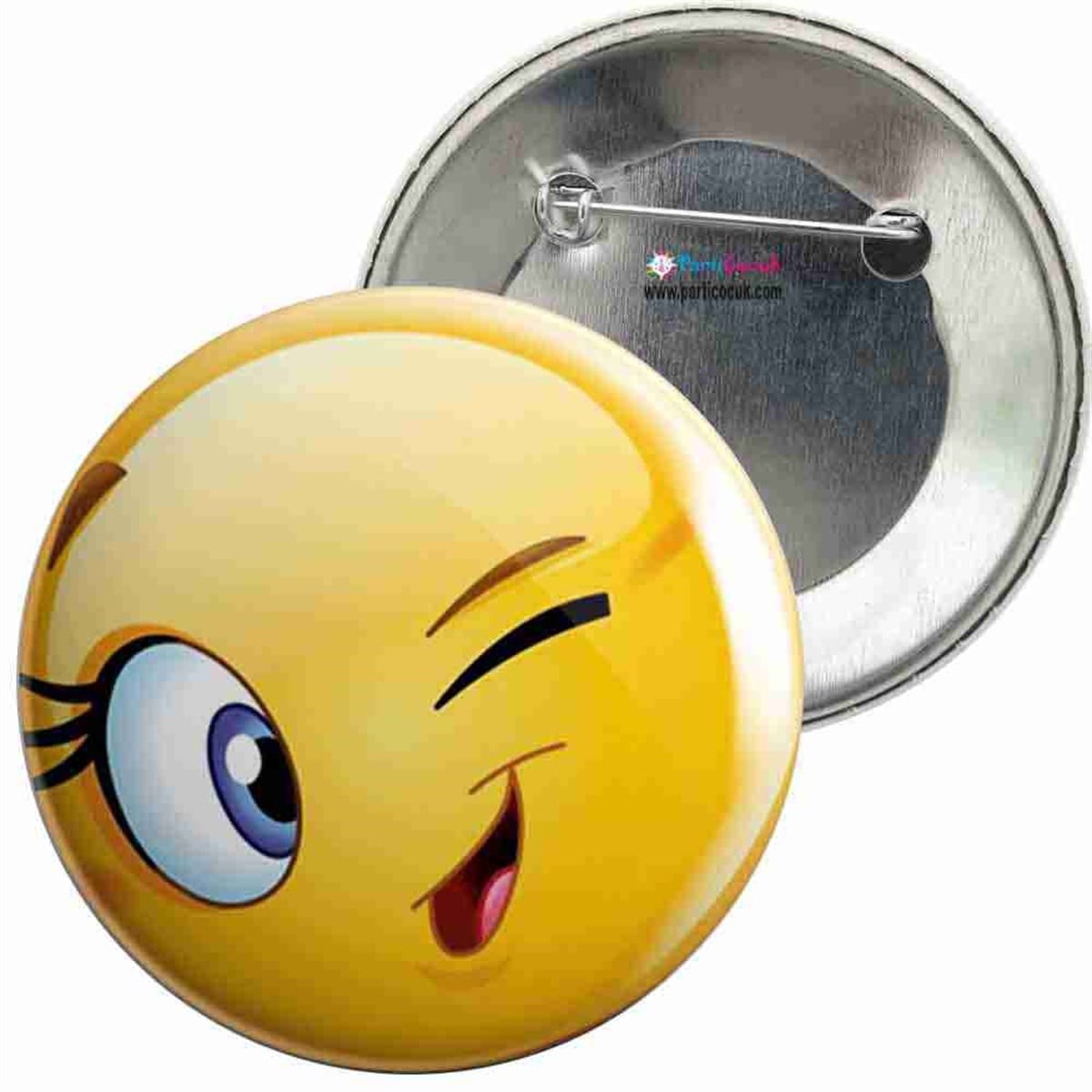 İğneli Metal Rozet Emoji 17 Parti Çocuk  