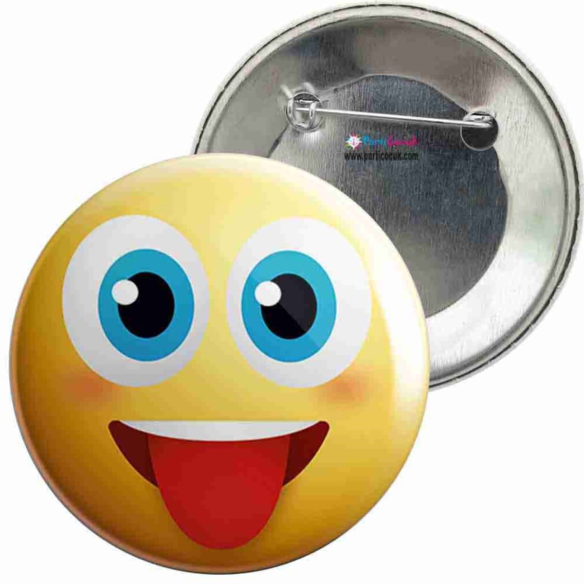İğneli Metal Rozet Emoji 20 Parti Çocuk  