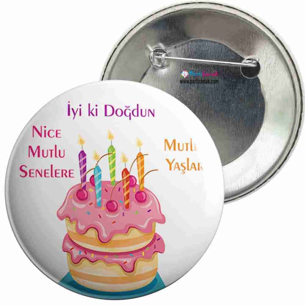 İğneli Metal Rozet İyiki Doğdun 17 Parti Çocuk  