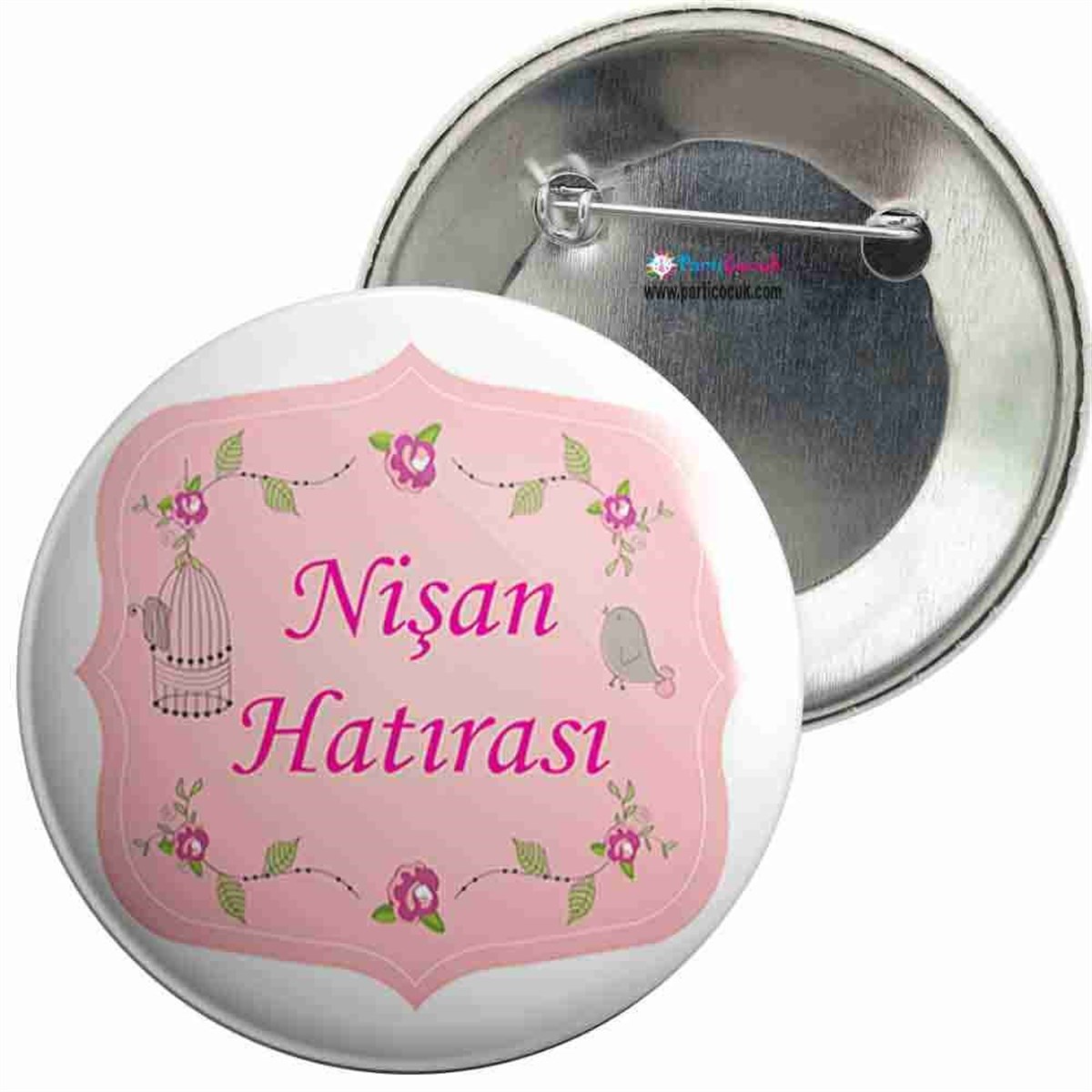 İğneli Metal Rozet Nişan 16 Parti Çocuk 