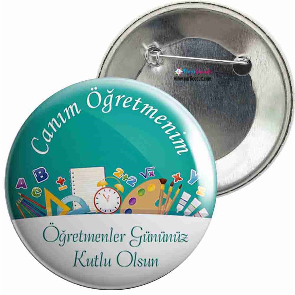 İğneli Metal Rozet Öğretmenler Günü 17 Parti Çocuk 