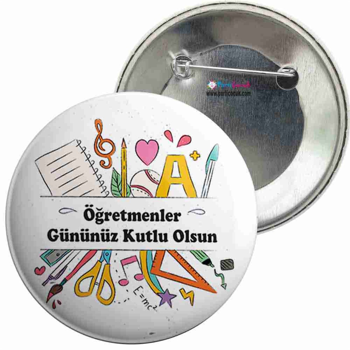 İğneli Metal Rozet Öğretmenler Günü 19 Parti Çocuk 