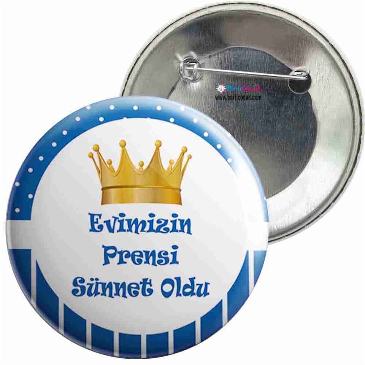 İğneli Metal Rozet Sünnet 20 Parti Çocuk 