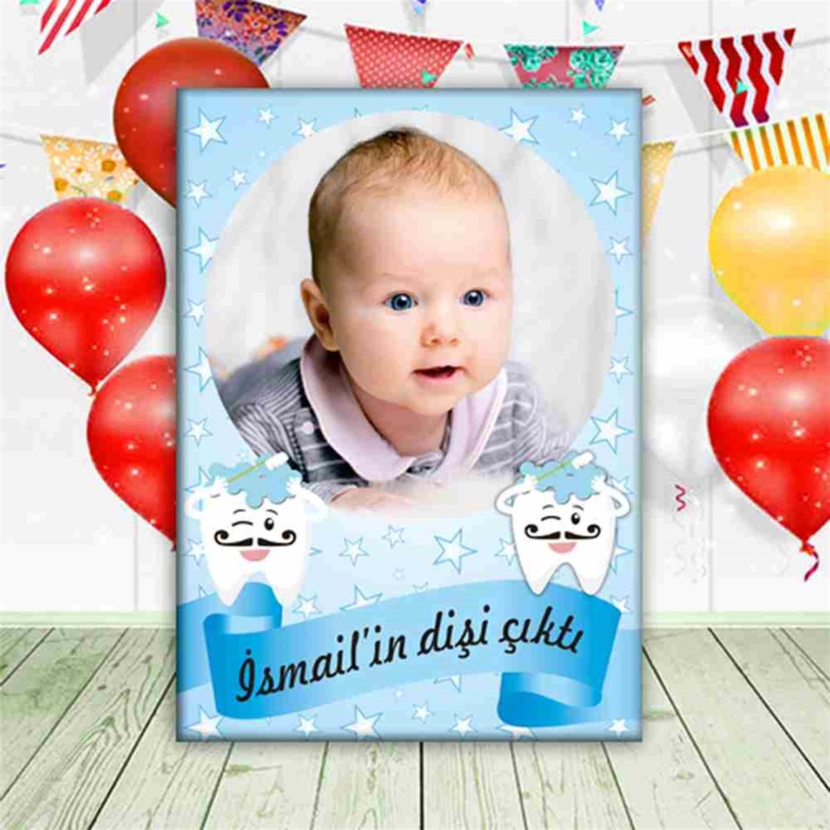 İlk Dişe Gülümse Parti Seti Ayaklı Pano 