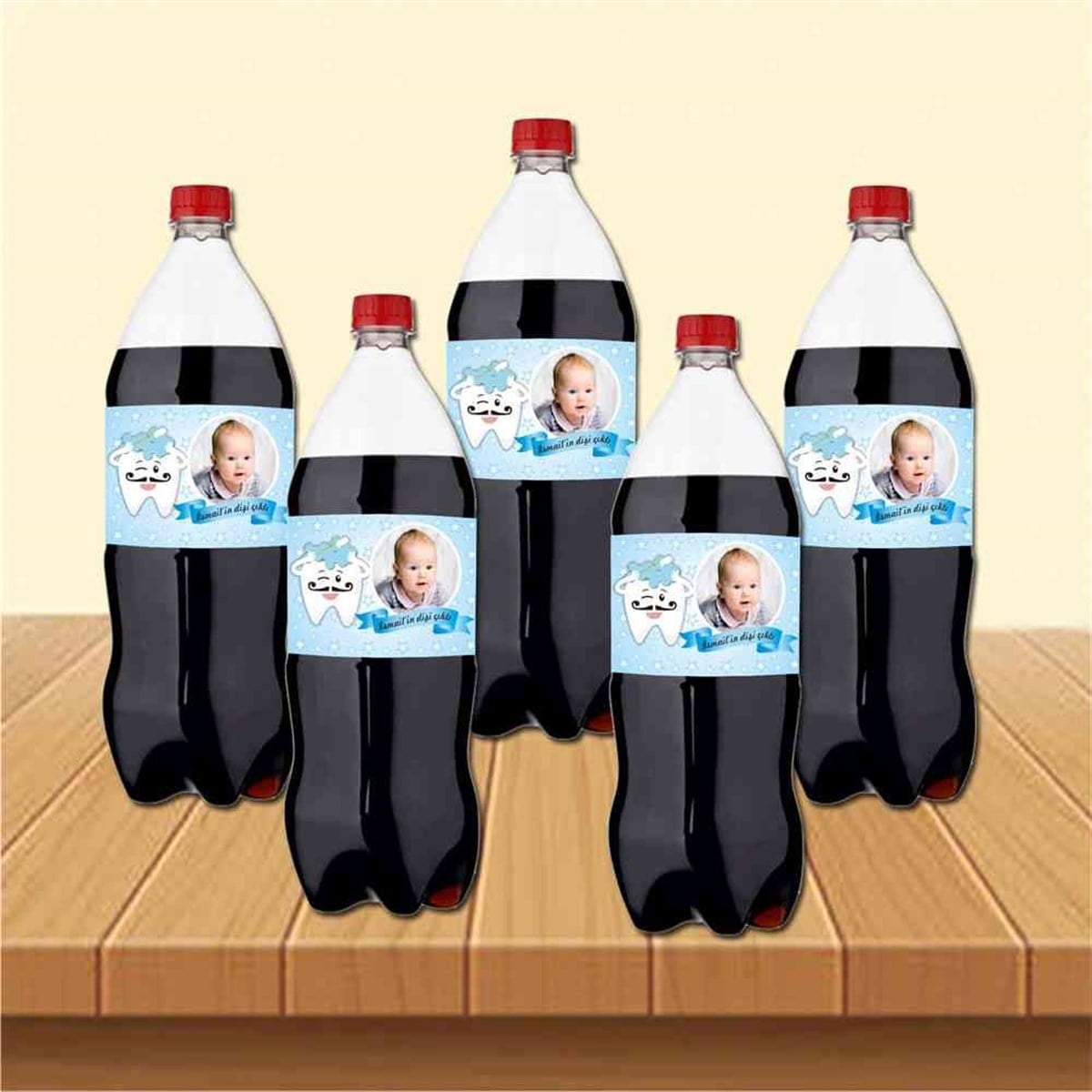 İlk Dişe Gülümse Parti Seti Cola Şisesi Bandı 