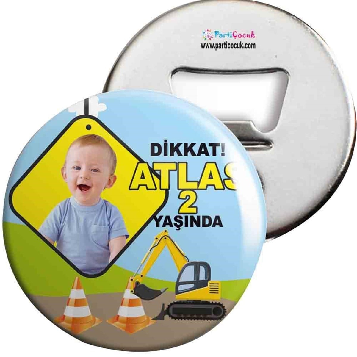 İnşaat Konsepti Açacaklı Magnet Kişiye Özel 