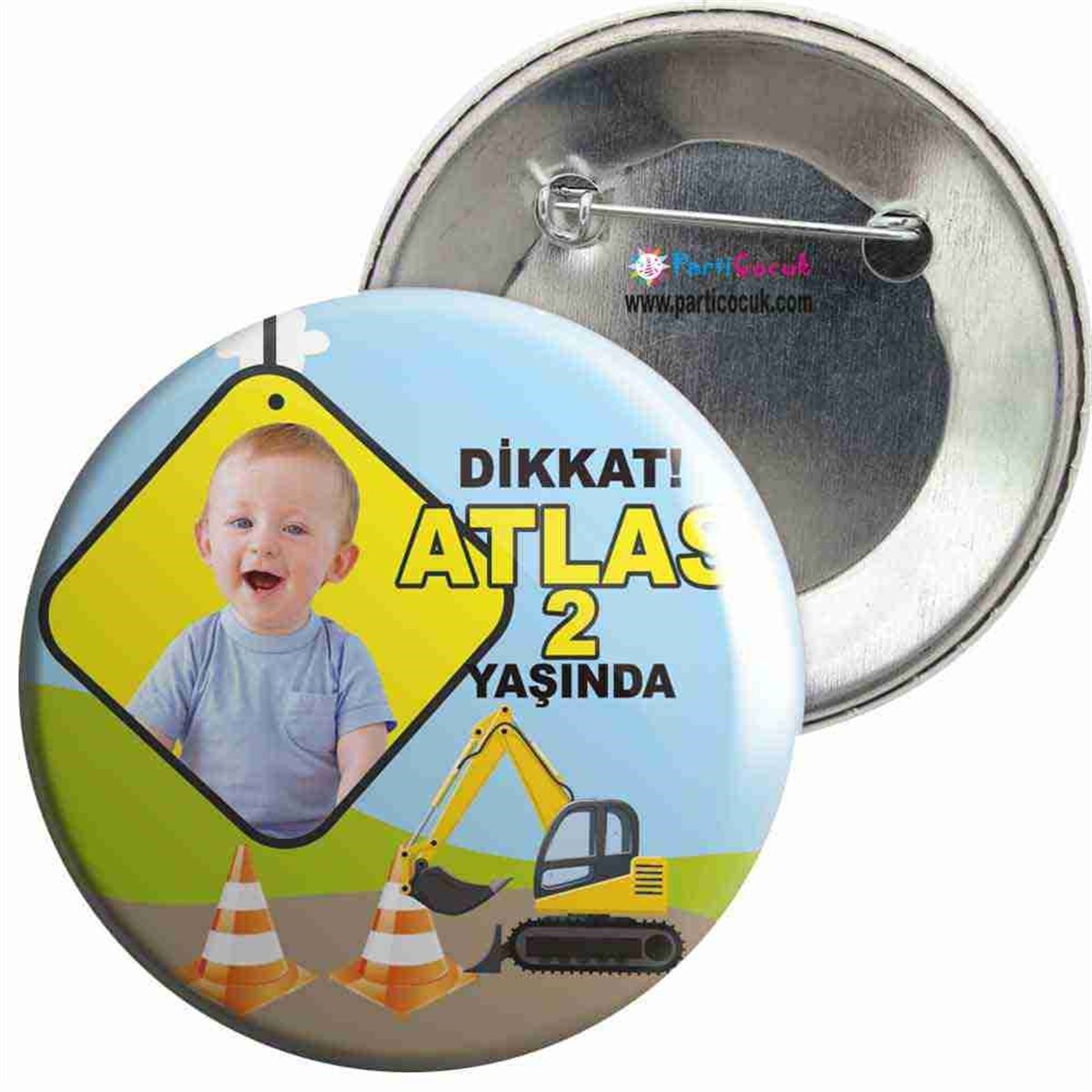 İnşaat Konsepti İğneli Rozet  