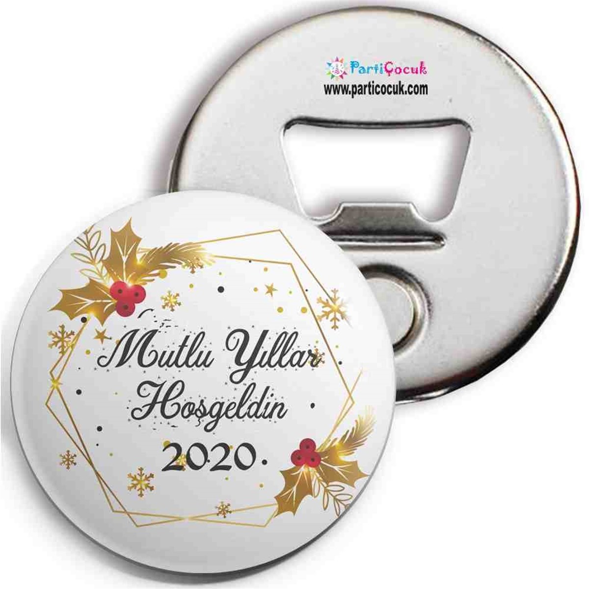 Kapak Şeklinde Yılbaşı Açacak Magnet 