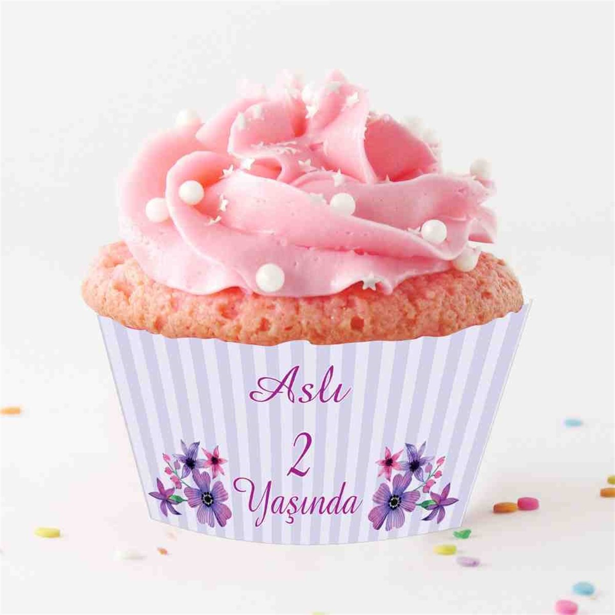 Kelebek Konsept Cupcake Sargısı 