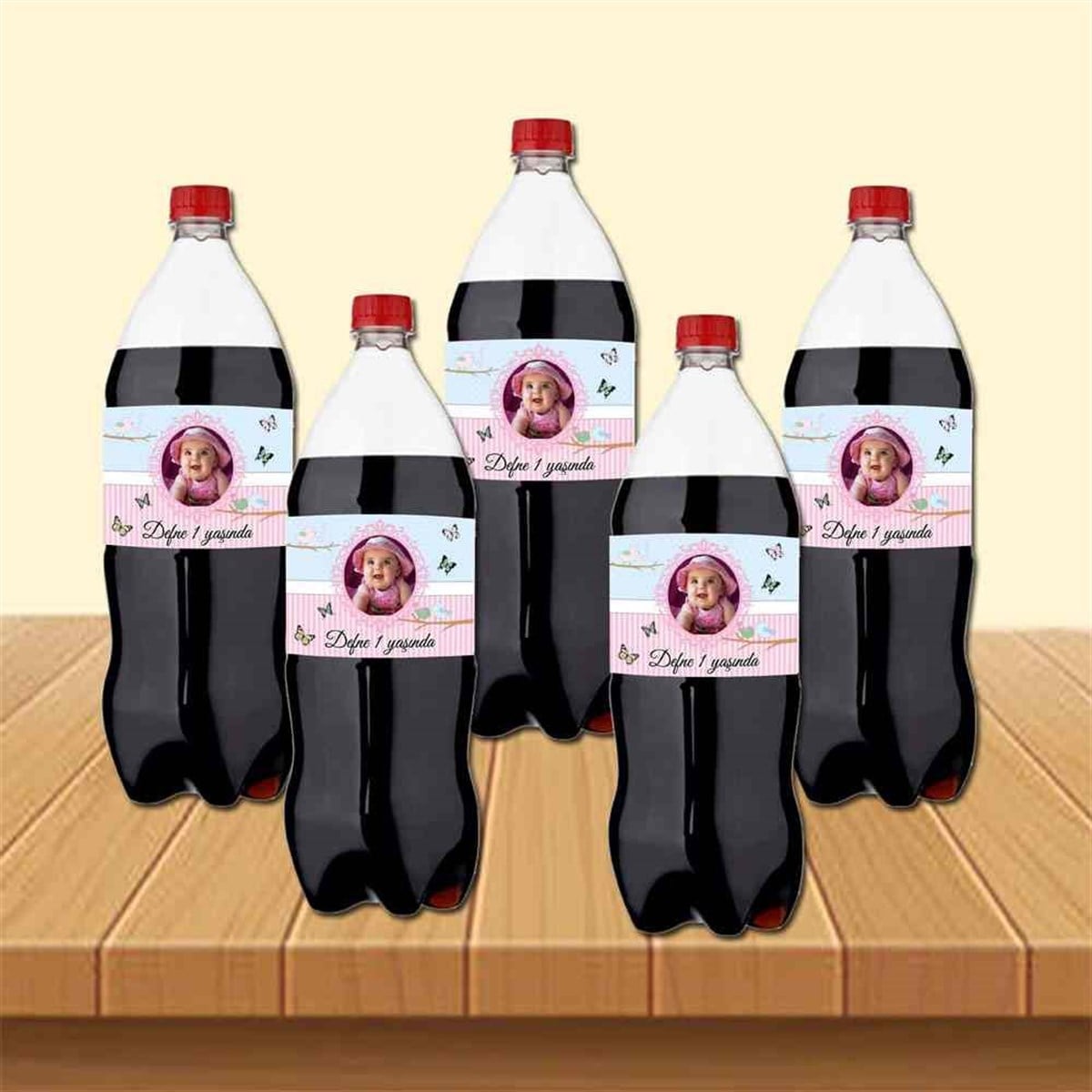 Kelebek Kuşlu Cola Şisesi Bandı  