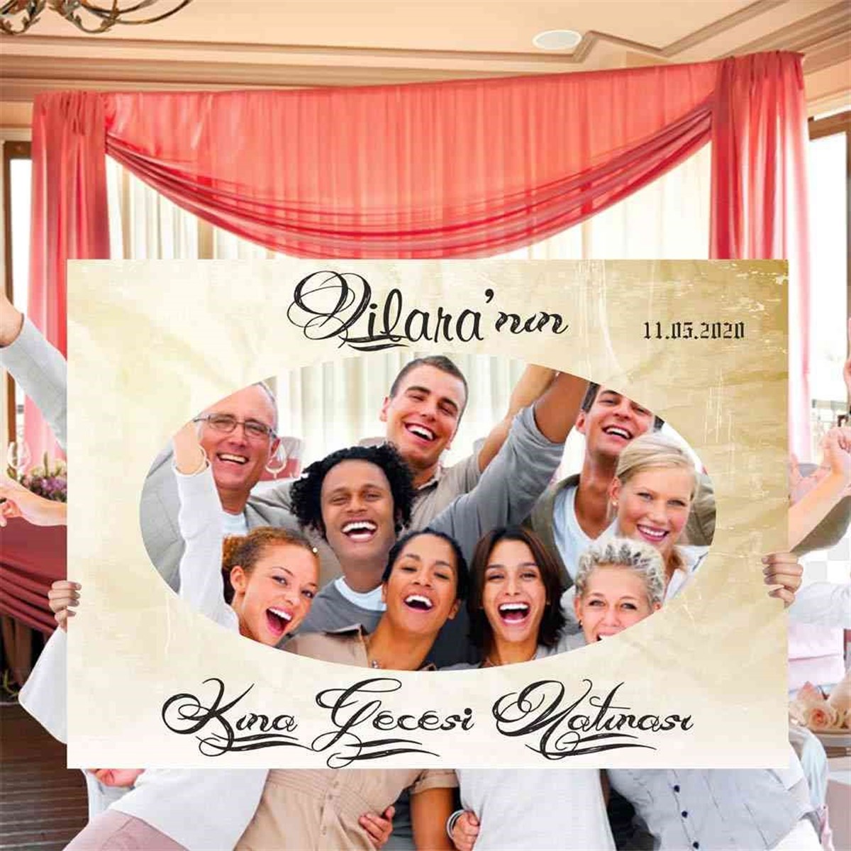 Kına Gecesi Organizasyon Selfie Çerçeve 