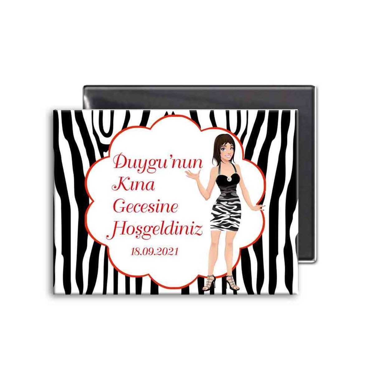 Kına Partisi Süsleme Magnet 