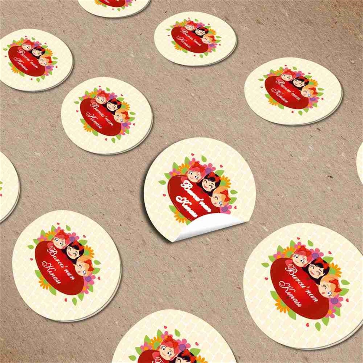 Kına Süsleme Etiket 30 Adet 