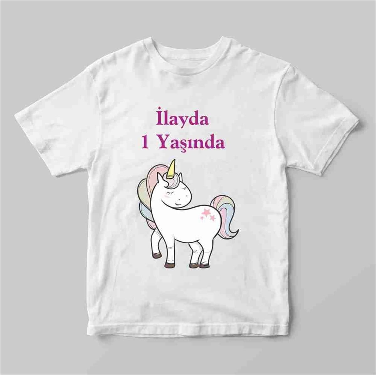 Kız Bebek İçin Unicorn Tişört Baskı 