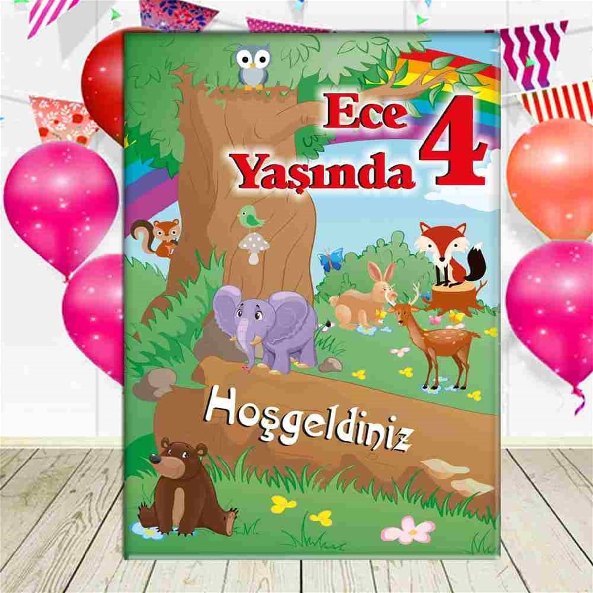 Kız Çocuğu Ayaklı Pano  