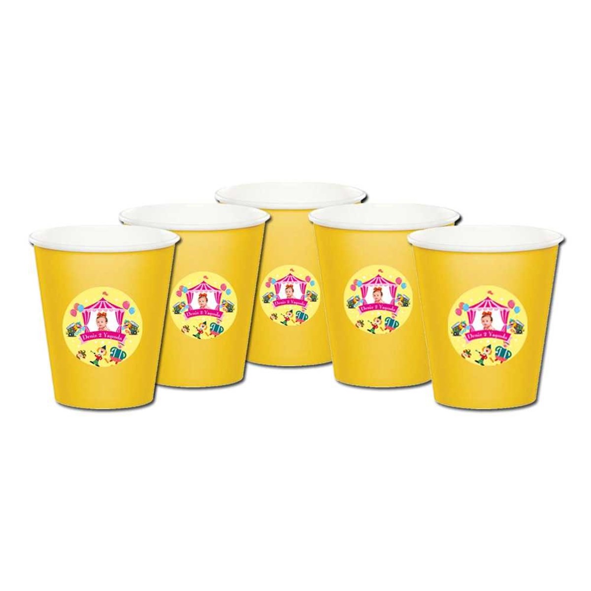 Kız Çocuğu Etiketli Bardak 5 Adet 