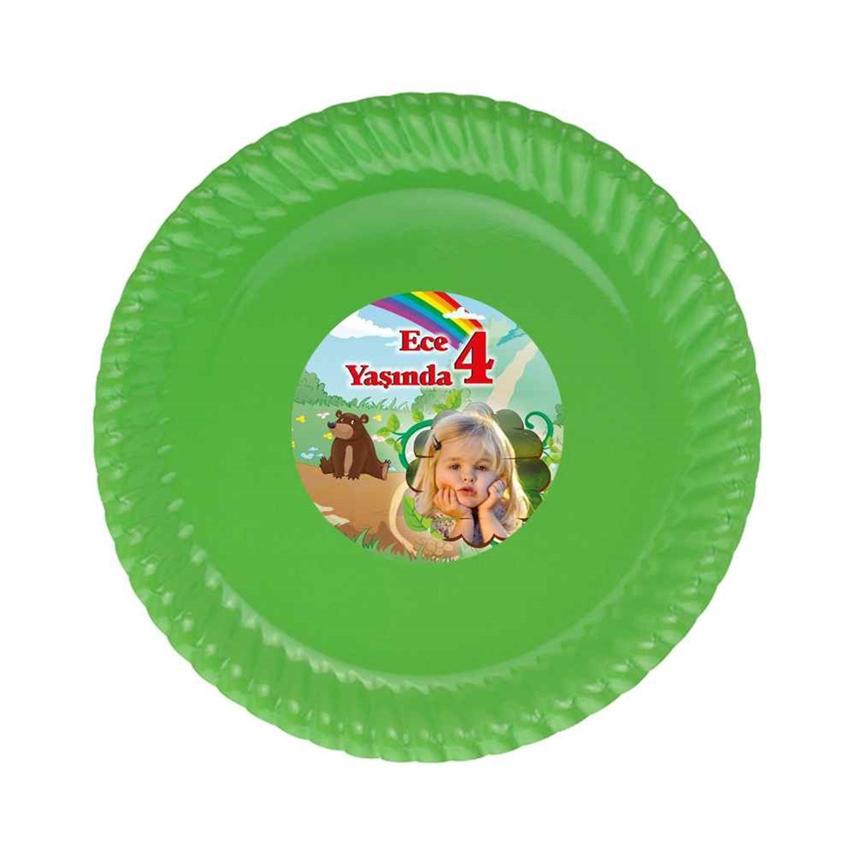 Kız Çocuğu Etiketli Tabak 