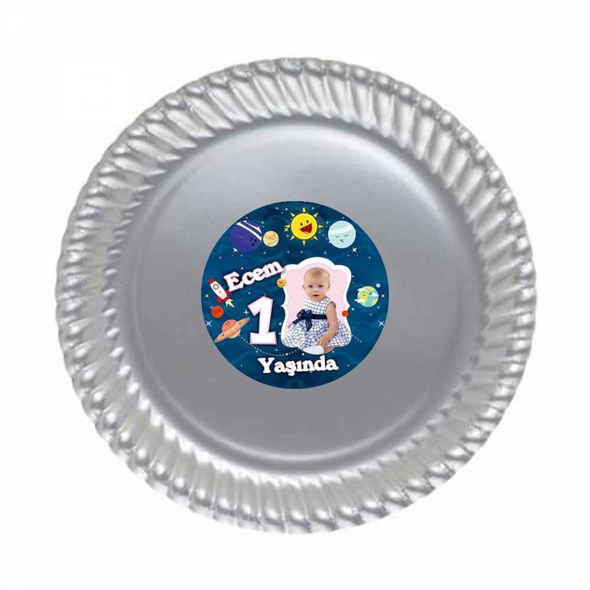 Kız Çocuğu Etiketli Tabak 