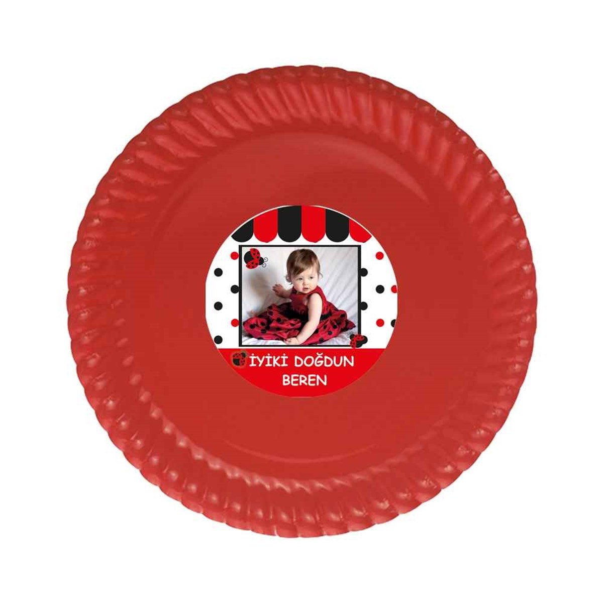 Kız Çocuğu Etiketli Tabak 