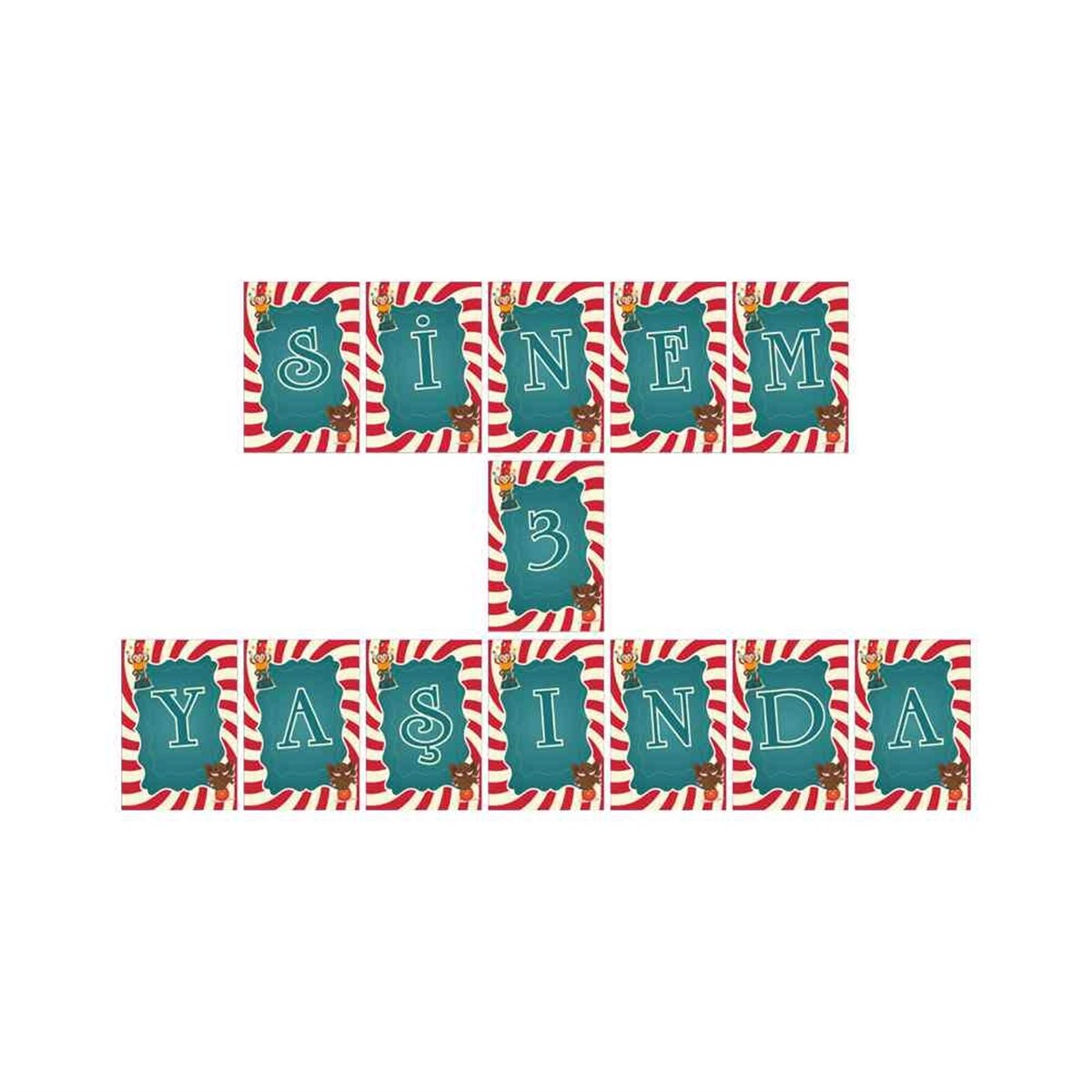 Kız Çocuğu Harf Banner  