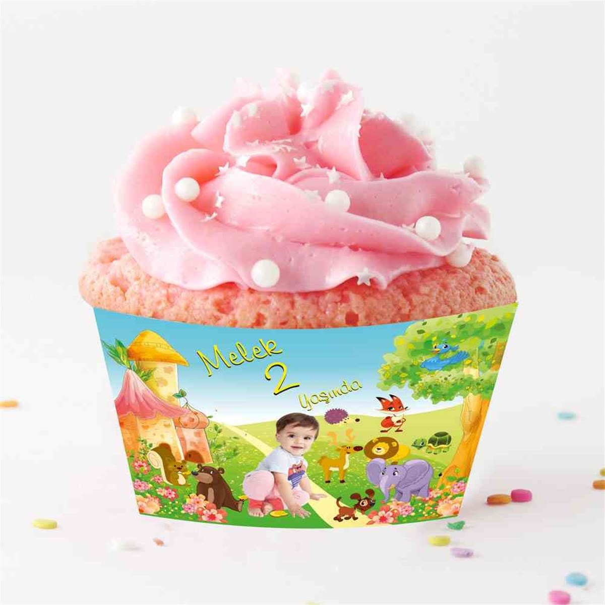 Kız Çocuğu Konsepti Cupcake Sargısı  