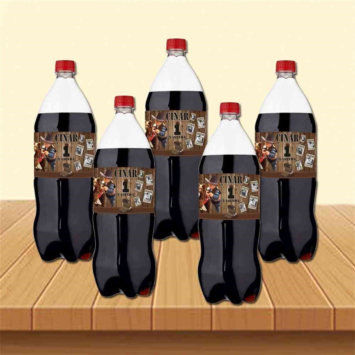 Kovboy Konsept Cola Şisesi Bandı    