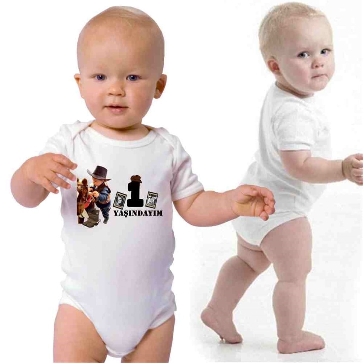 Kovboy Konsepti Kişiye Özel T-Shirt Baskı  