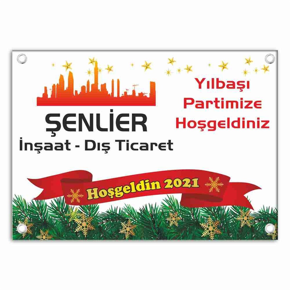 Kurumsal Hoş Geldin Yeni Yıl Afiş 