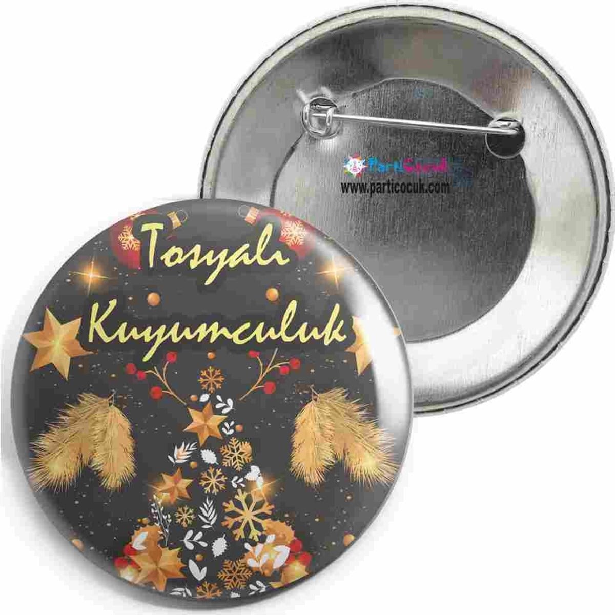 Kurumsal Yılbaşı Ağacı  Kişiye Özel İğneli Rozet  