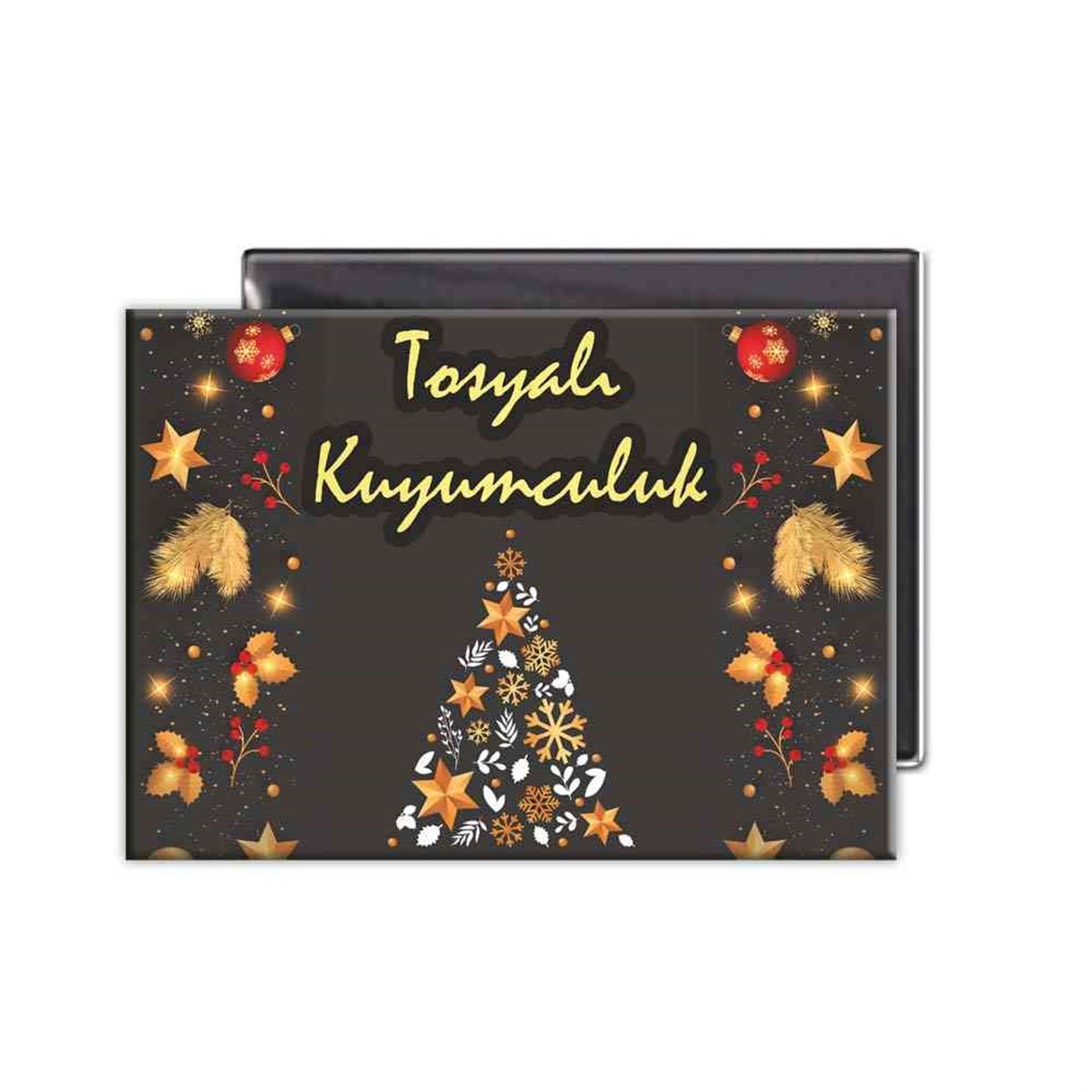 Kurumsal Yılbaşı Ağacı  Kişiye Özel Magnet   