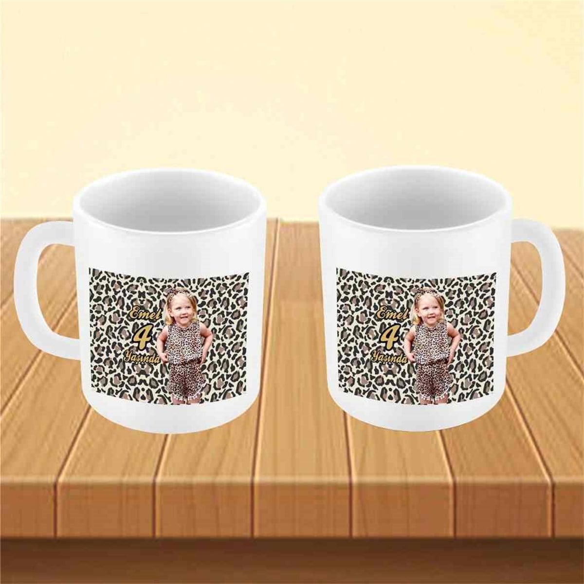 Leopar Konsept Kupa Bardak Mug  