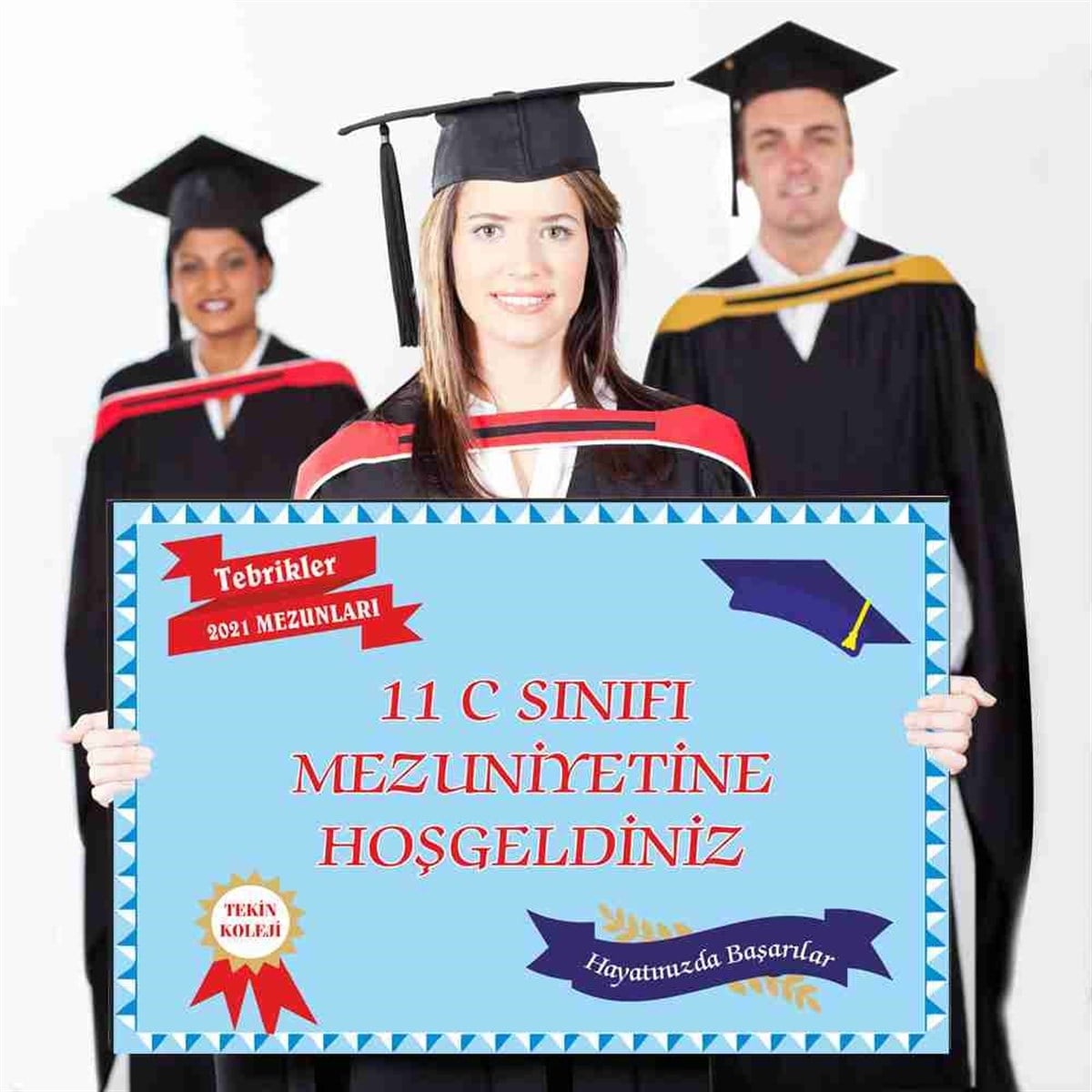 Lise Kutlama Mezuniyet Pankart 