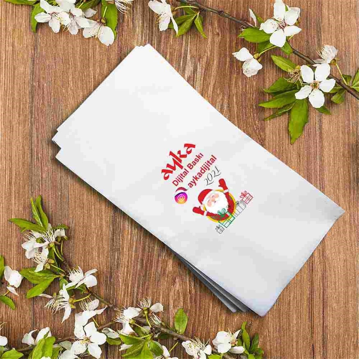 Logolu Promosyon Peçete Baskı   