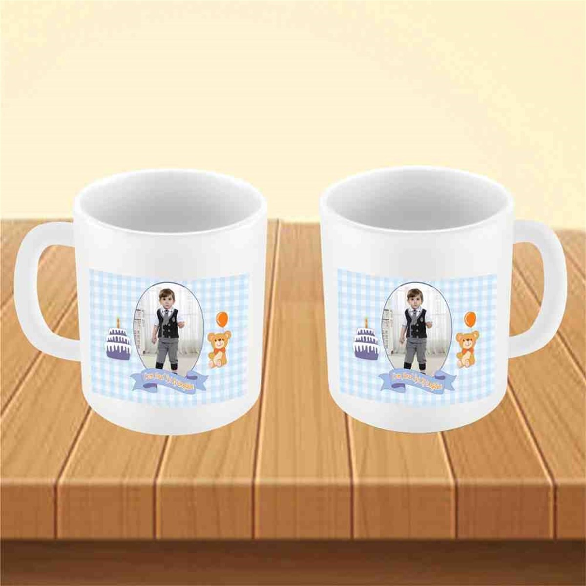 Mavi Ayıcıklı Konsept Kupa Bardak Mug  